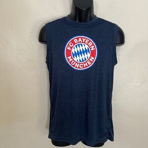 F C Bayern Munich Soccer Sleeveless T Shirt Small Gently worn 100% polyester
